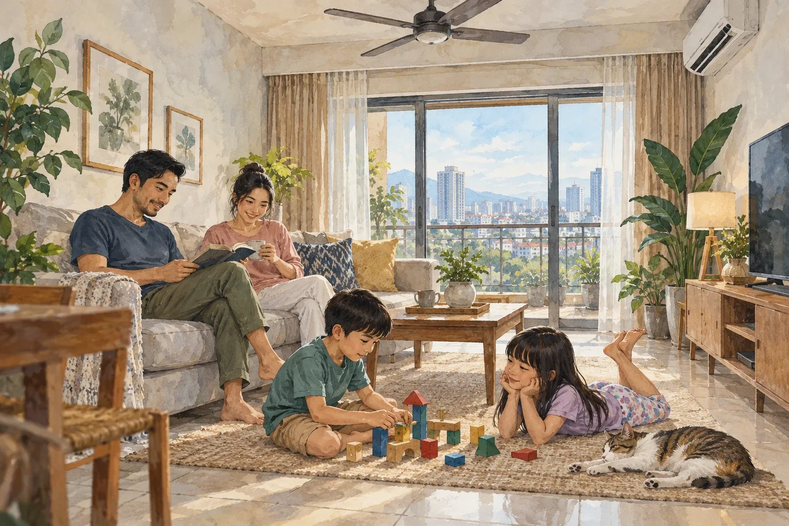 Ilustrasi AI: Peralatan elektrik dalam kediaman rekaan; bukan rumah pengguna yang ditemu bual.